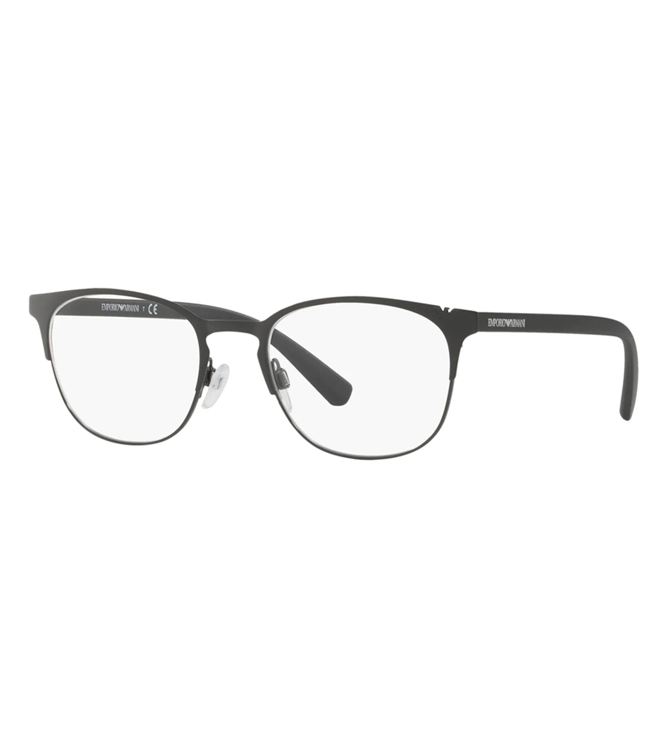 Oval Matte Black Eyeglasses