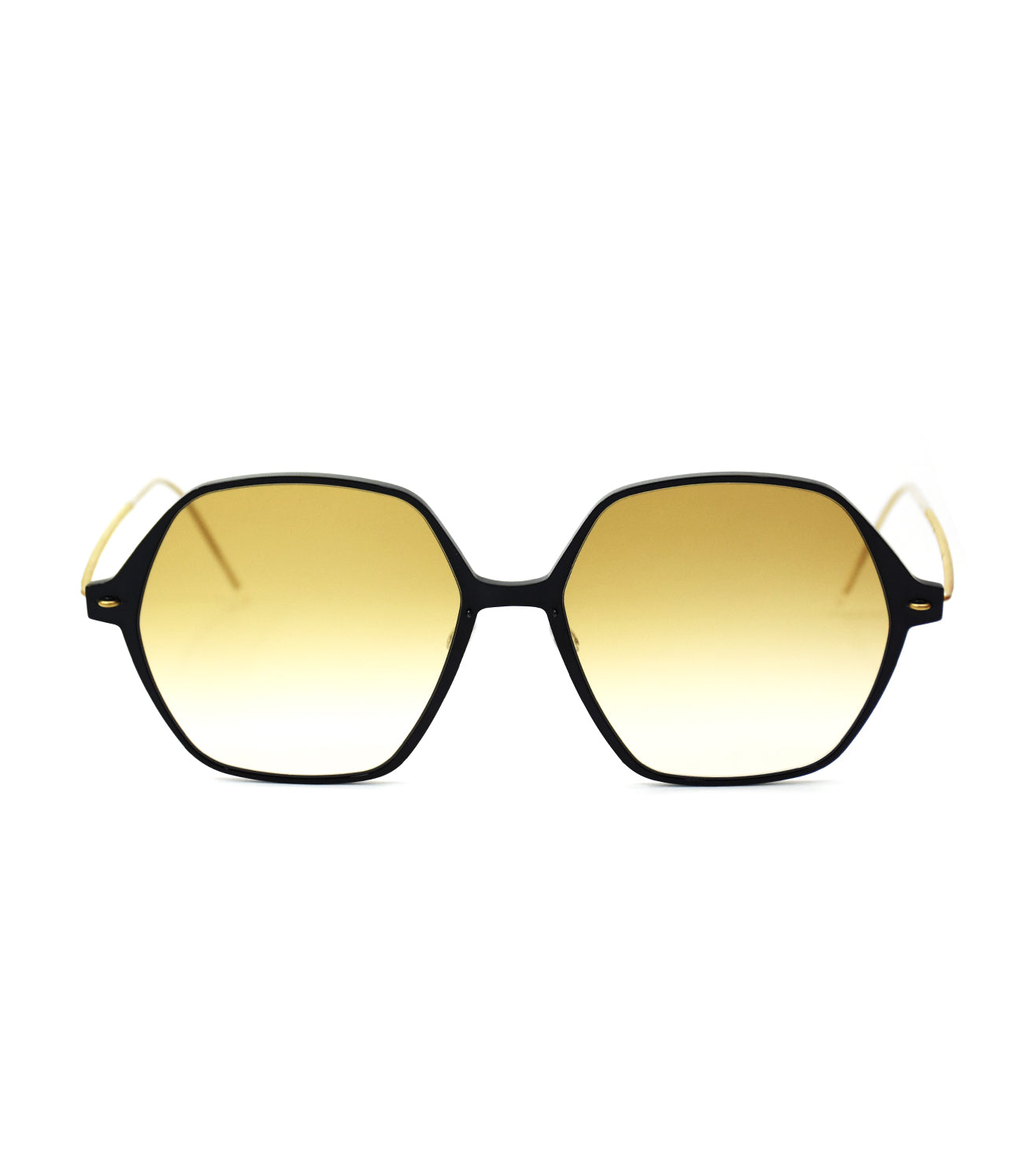 Lindberg Unisex Brown Hexagon Sunglasses