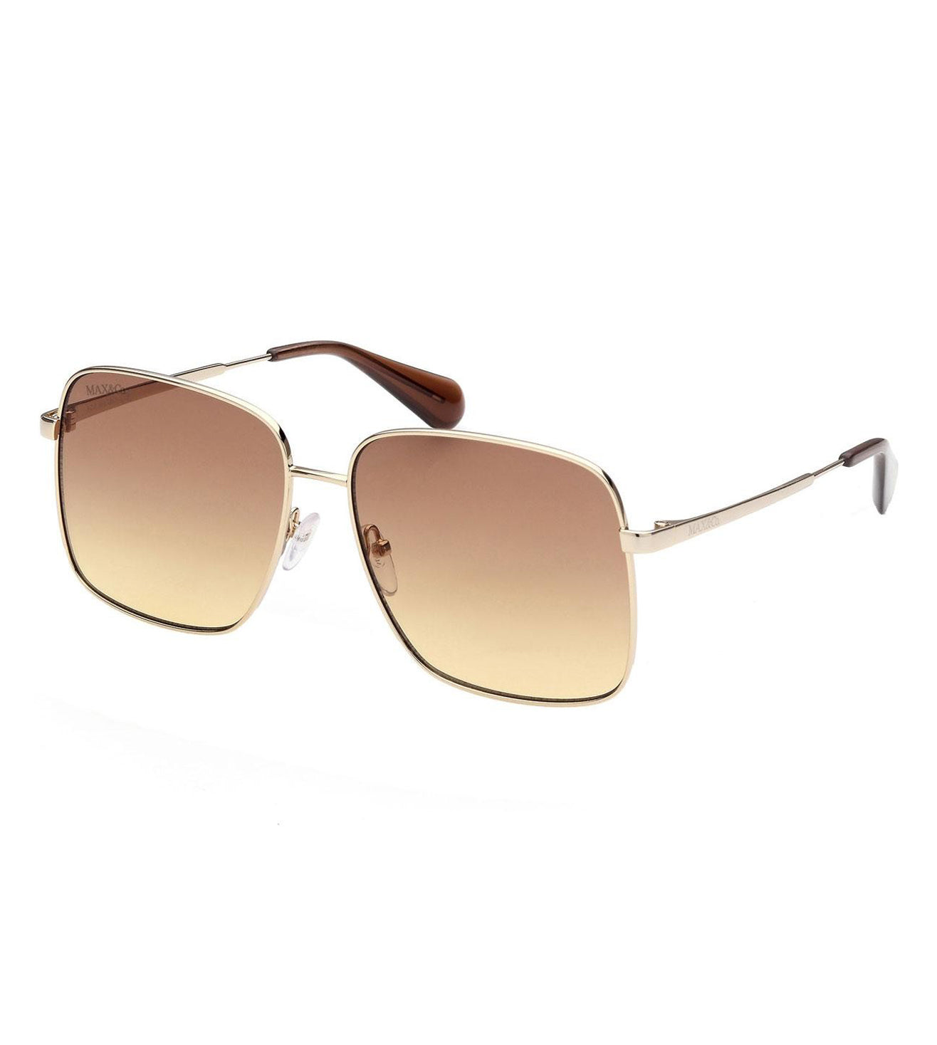 Max Mara Women's Brown Gradient Square Sunglasses