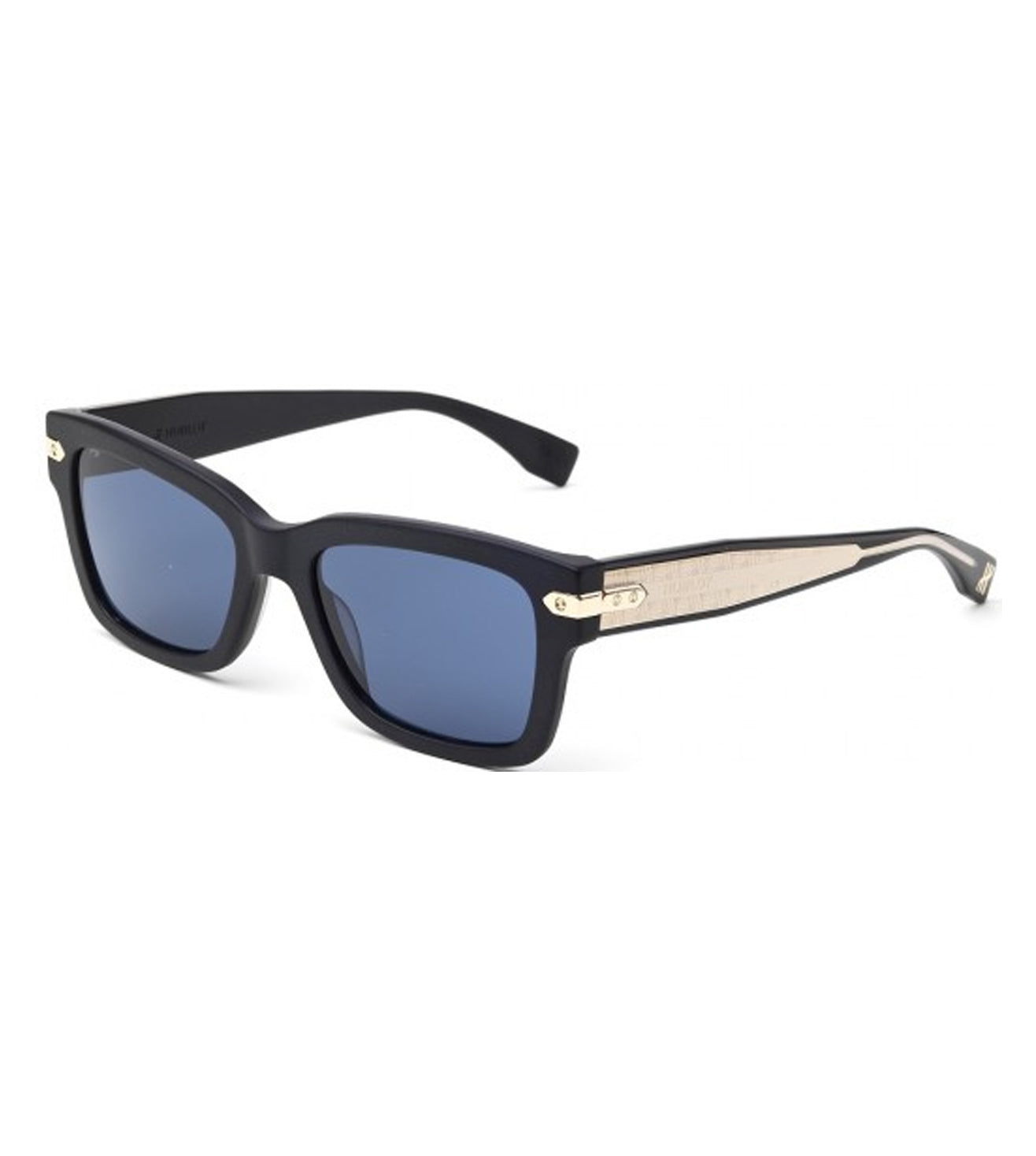 Hublot Unisex Blue-mirrored Wayfarer Sunglasses