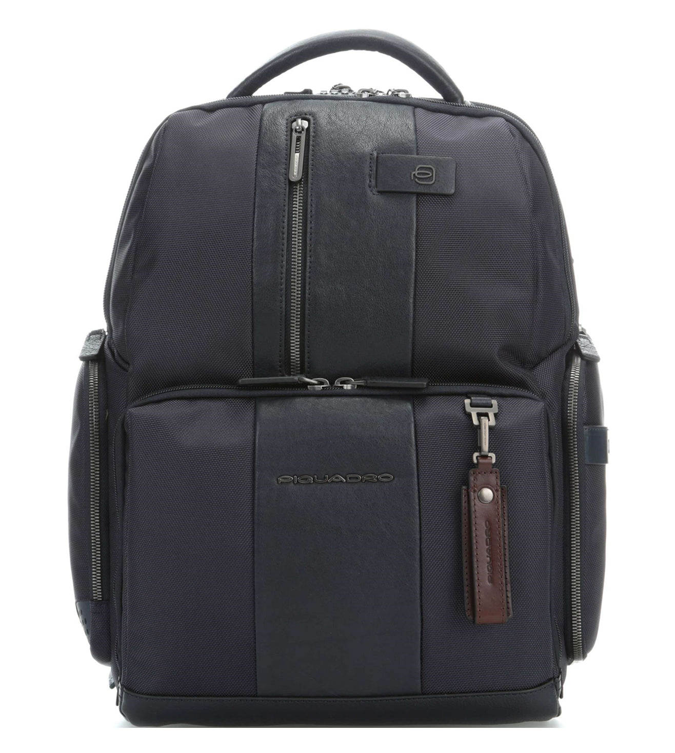 Brief Laptop Backpack Grained Cow Leather