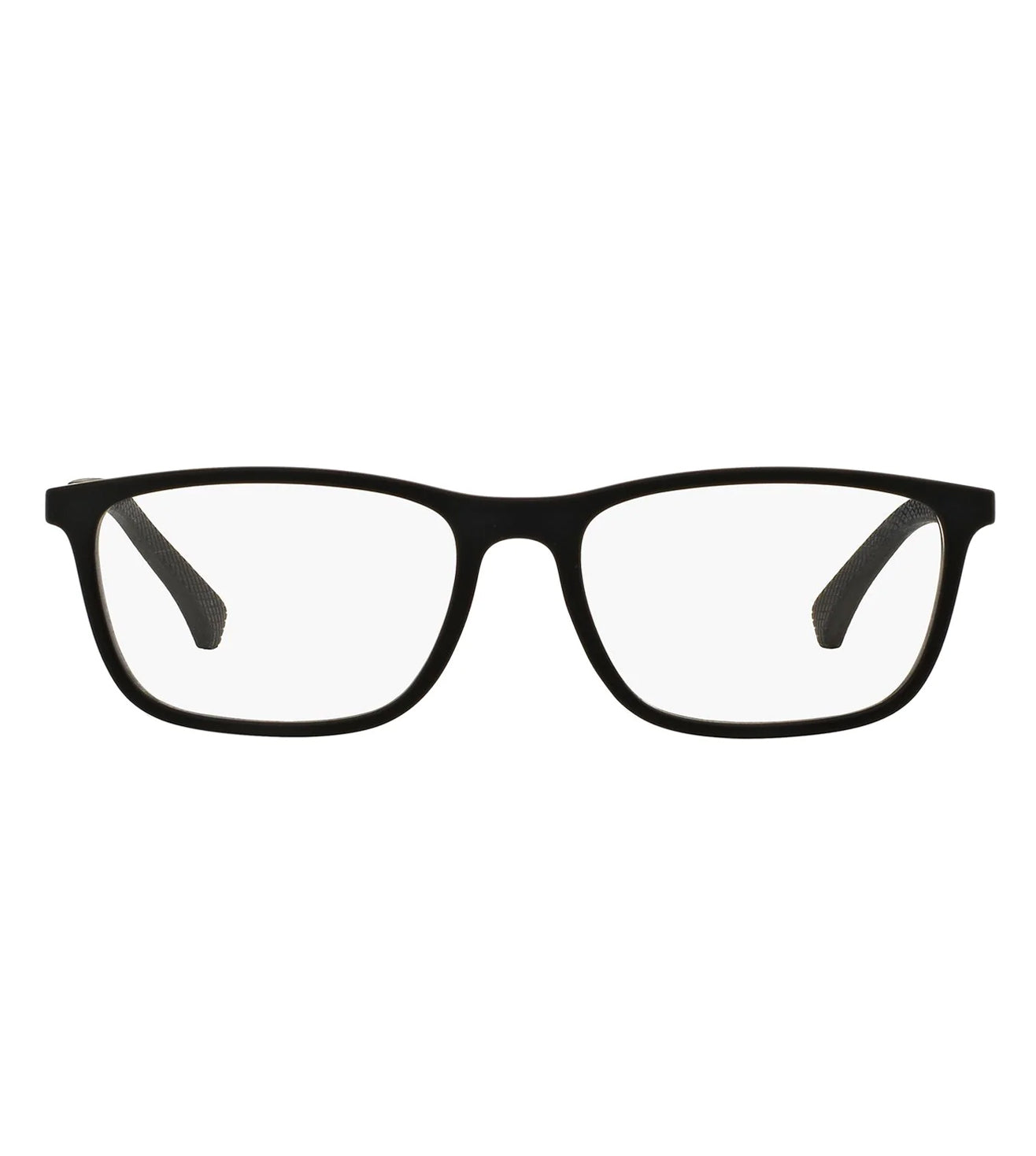 Rectangular Matte Black Eyeglasses