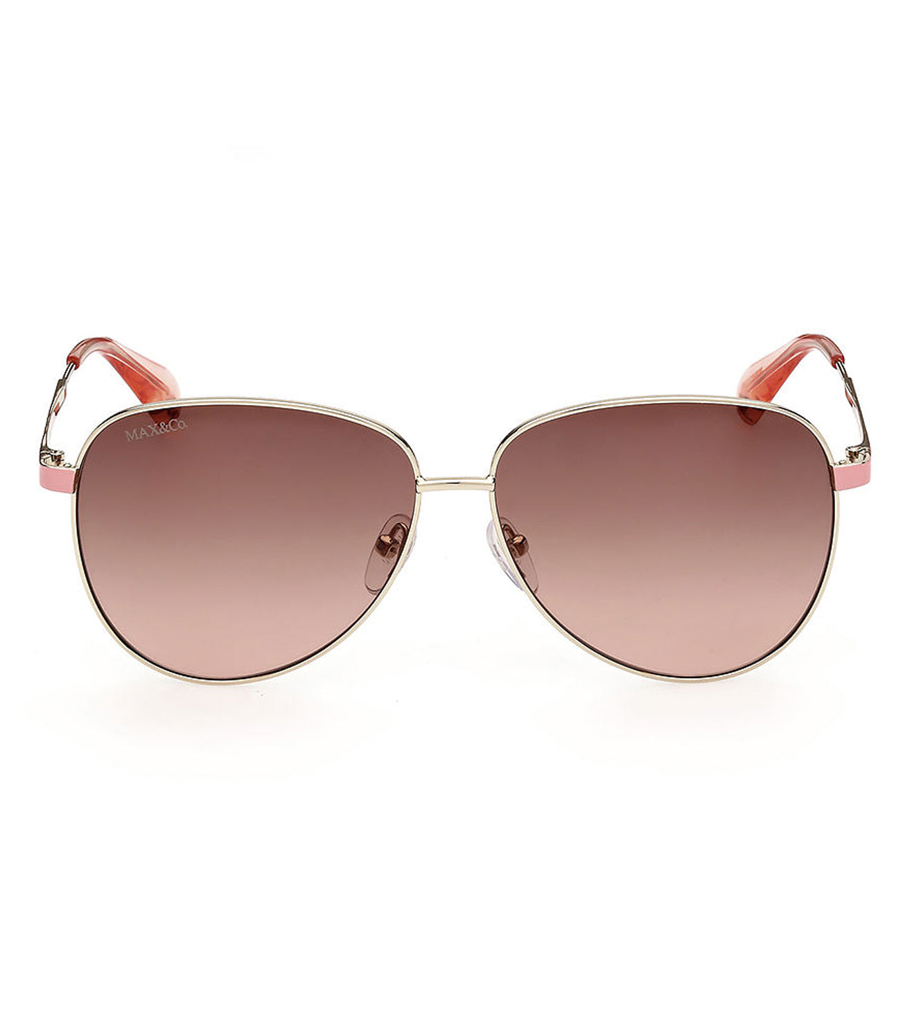 Max Mara Women's Brown Gradient Aviator Sunglasses
