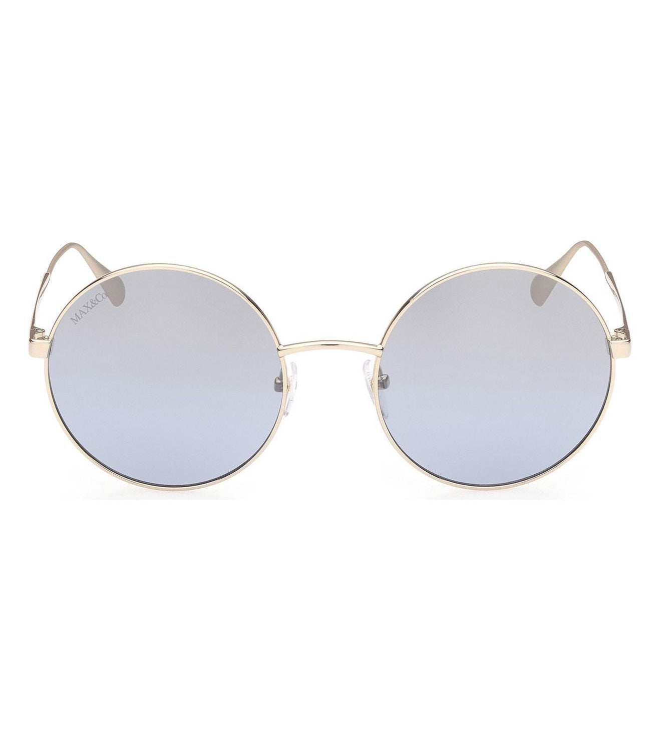 Max Mara Women's Grey Gradient Blue Round Sunglasses