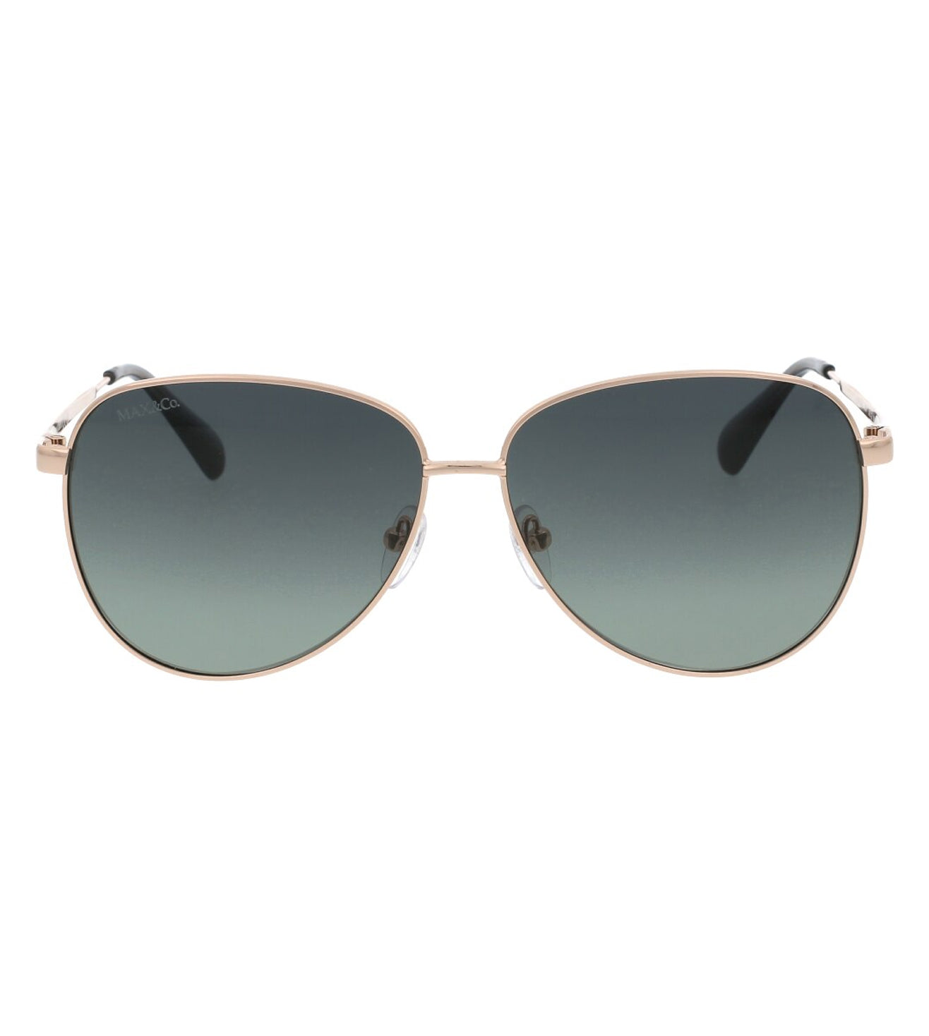 Oval Gold Green Max Mara Sunglasses