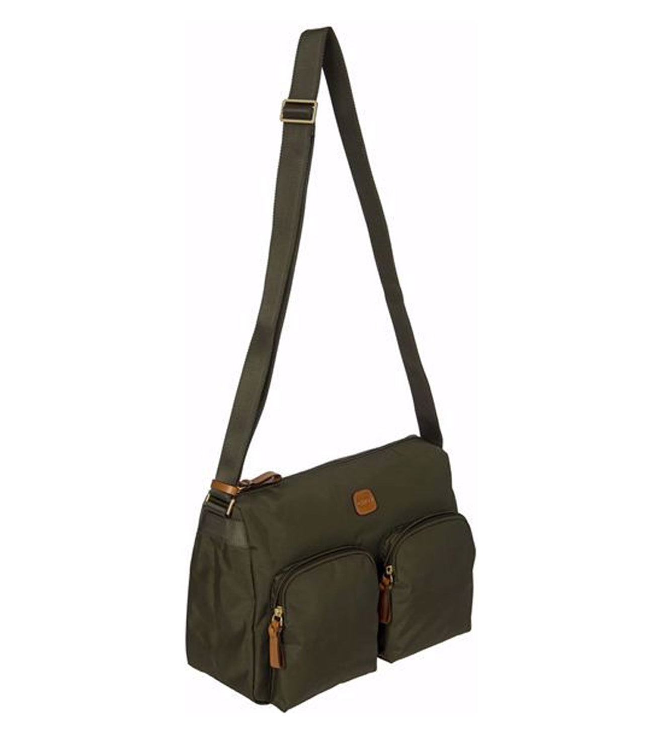 Bric's X-Collection Unisex Olive Crossbody Bag