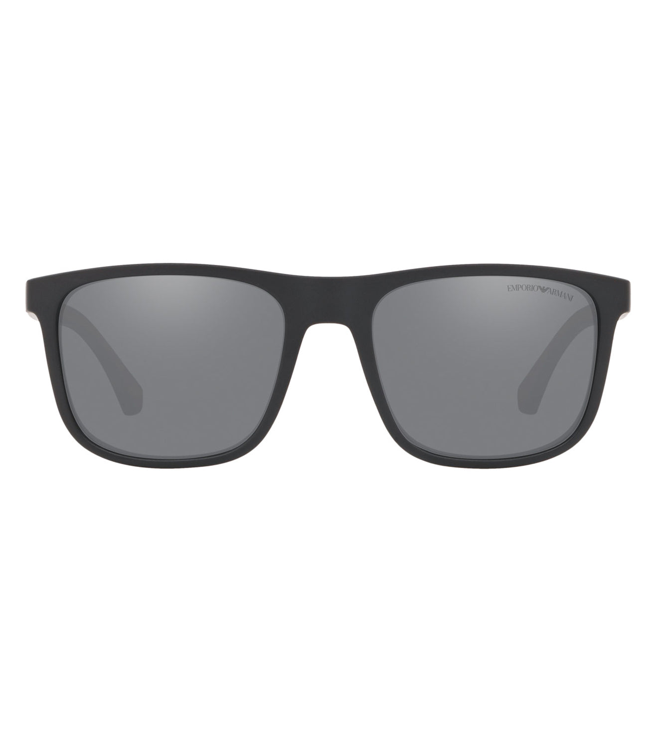 Square Black And Mirror Silver Lens Sunglasses