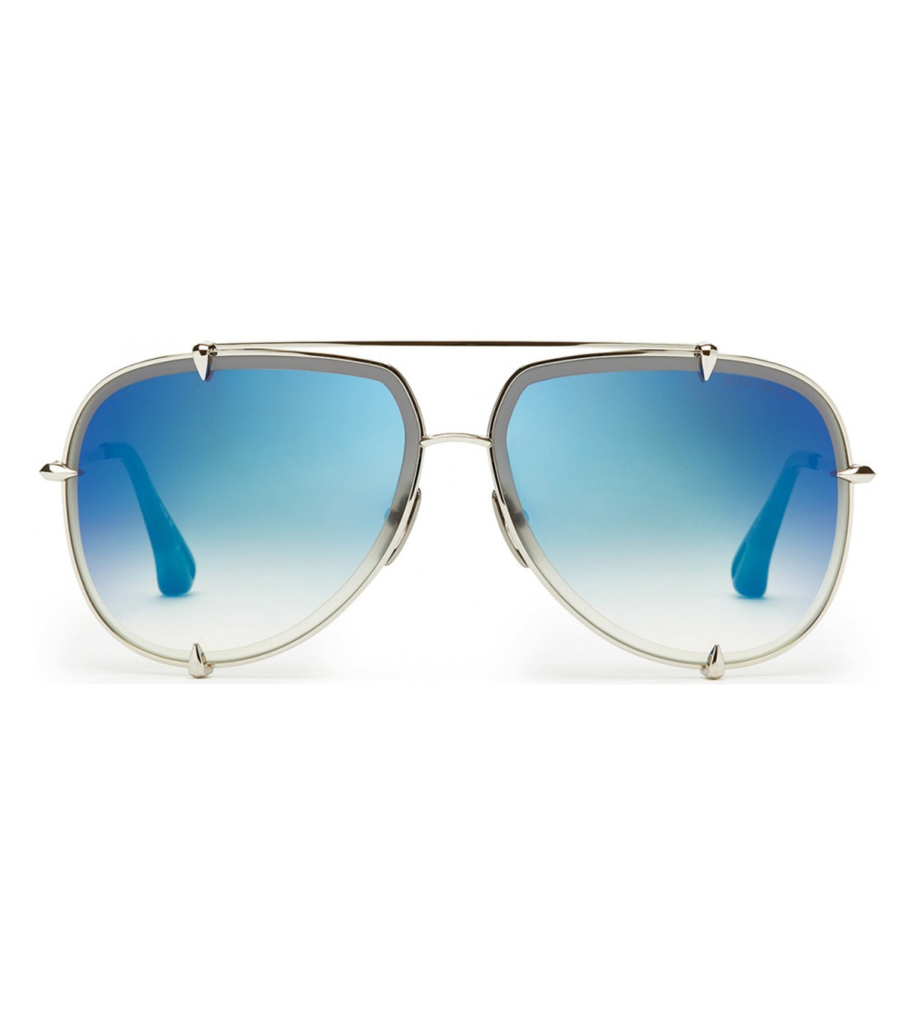 Dita Talon Unisex Grey Gradient/Blue-Mirrored Aviator Sunglasses