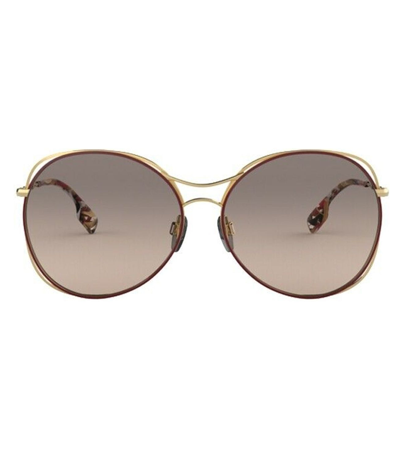 Burberry Women's Brown Gradient Round Sunglasses
