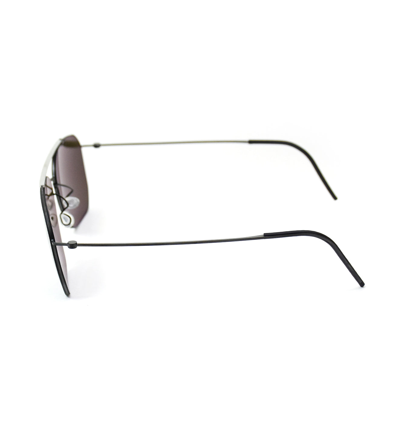 Lindberg Unisex Grey Aviator Sunglasses