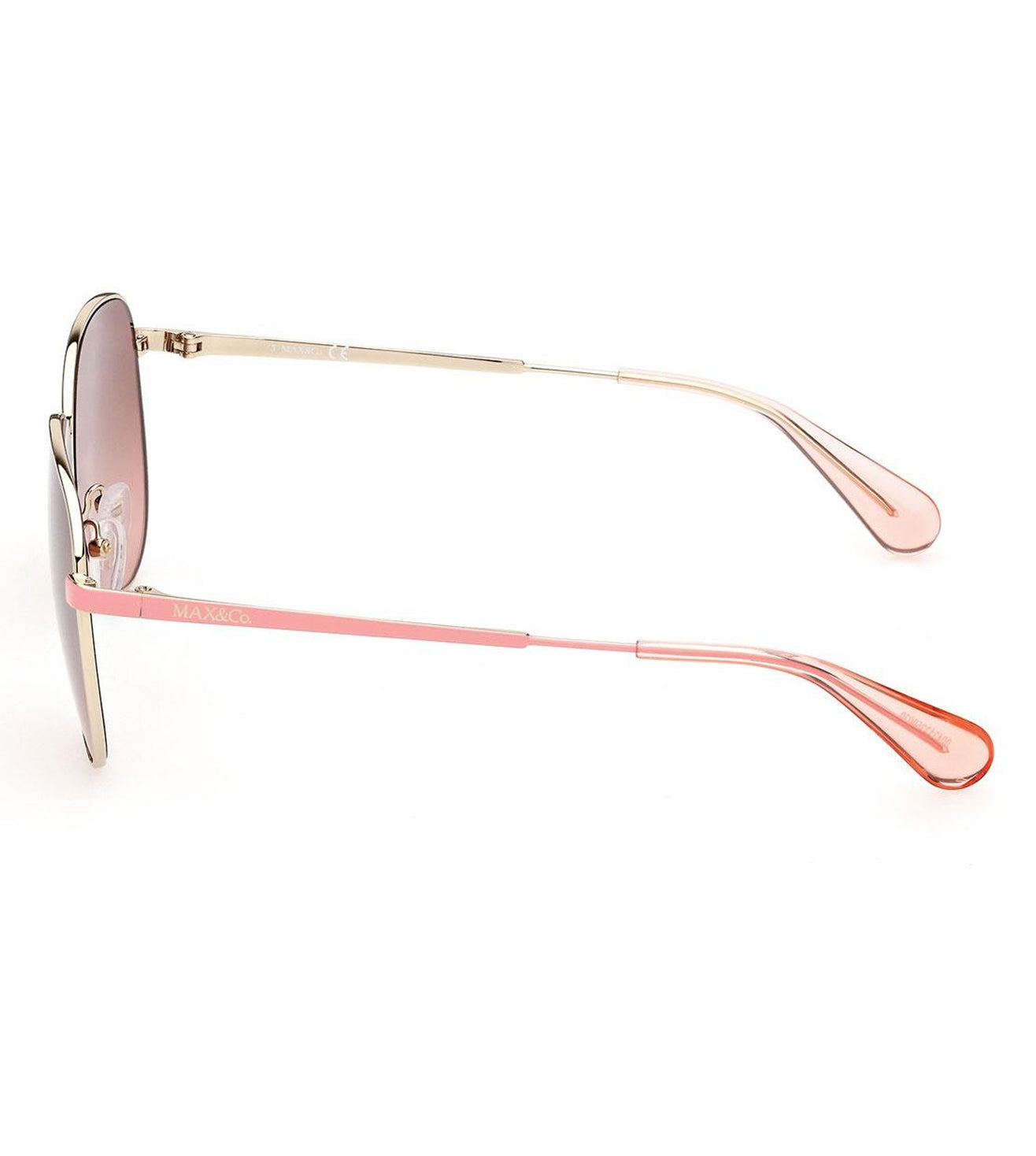 Max Mara Women's Brown Gradient Aviator Sunglasses