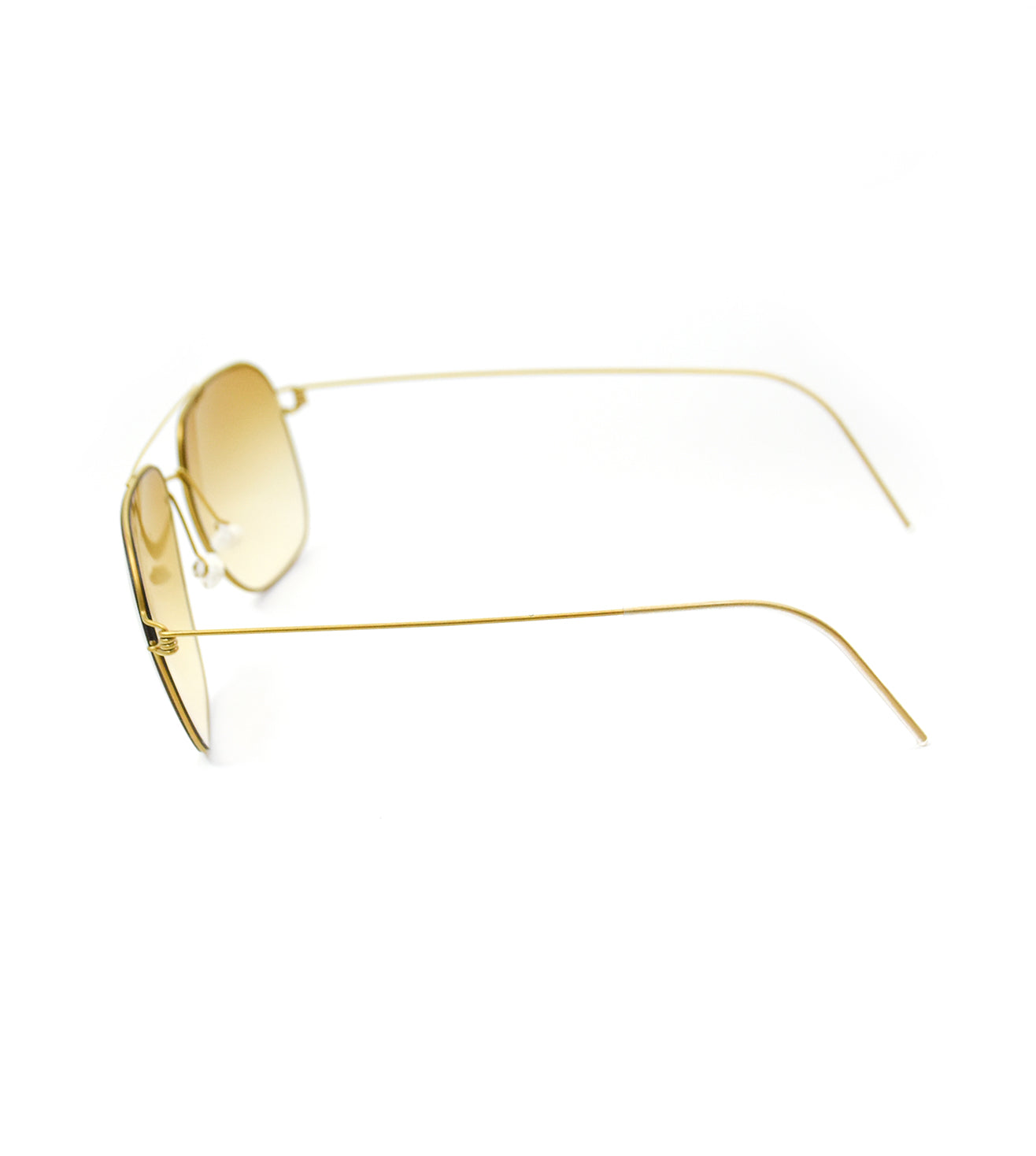 Lindberg Unisex Yellow Aviator Sunglasses