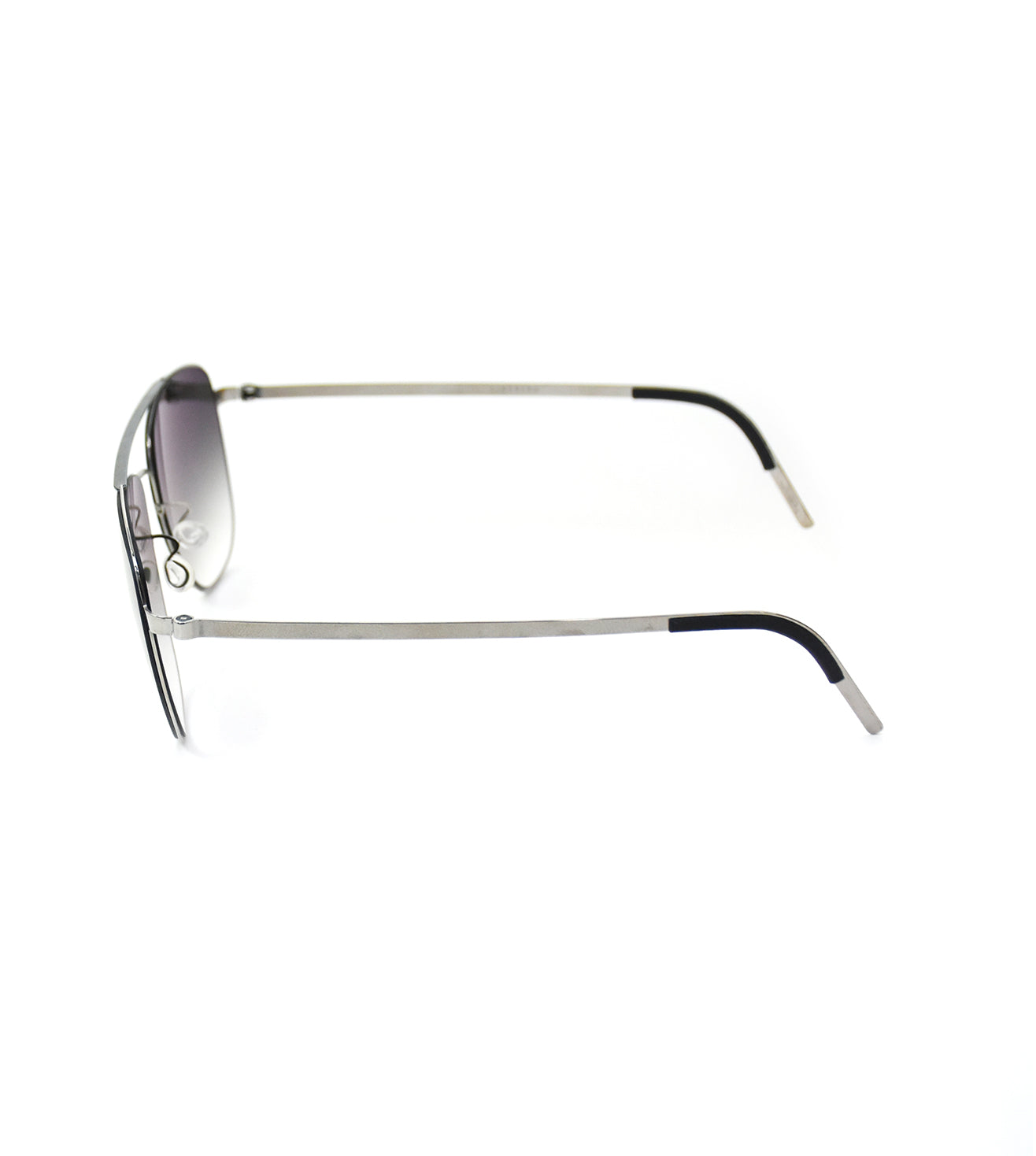 Lindberg Sun Dark Grey145 5519 415 Glossy Silver Sunglasses
