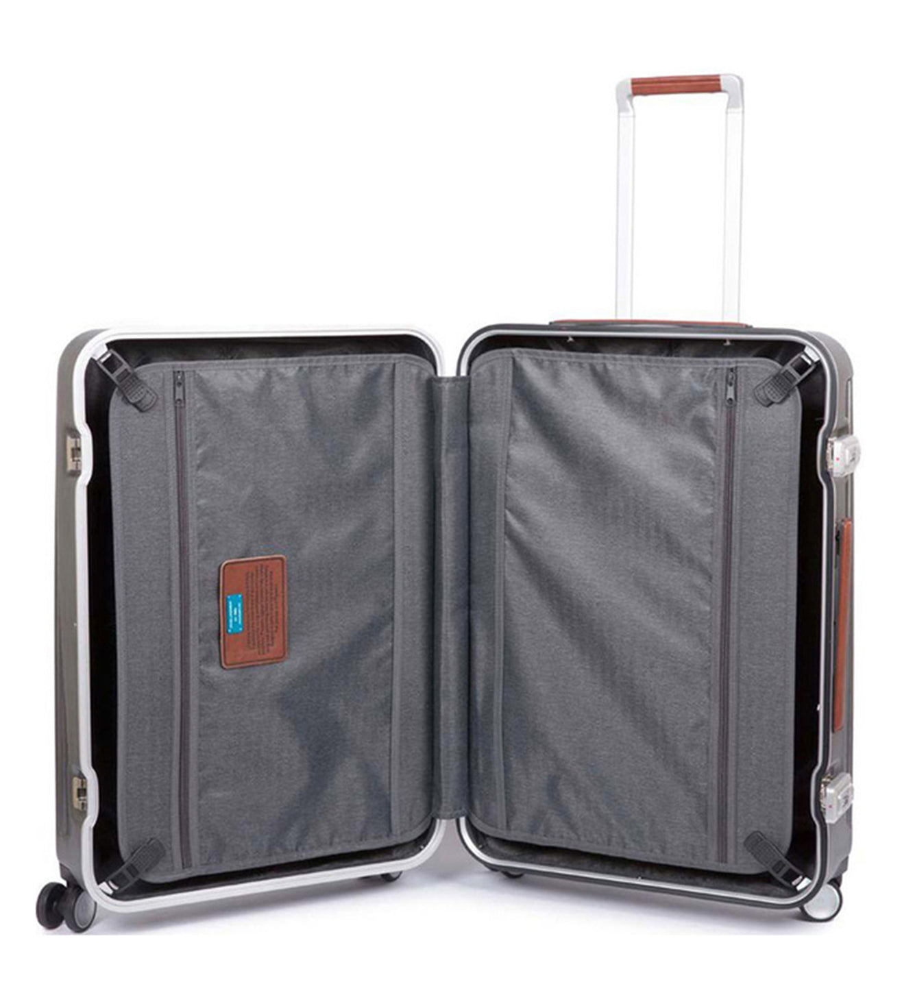 Piquadro Relyght Plus Unisex Black Check-in Trolley