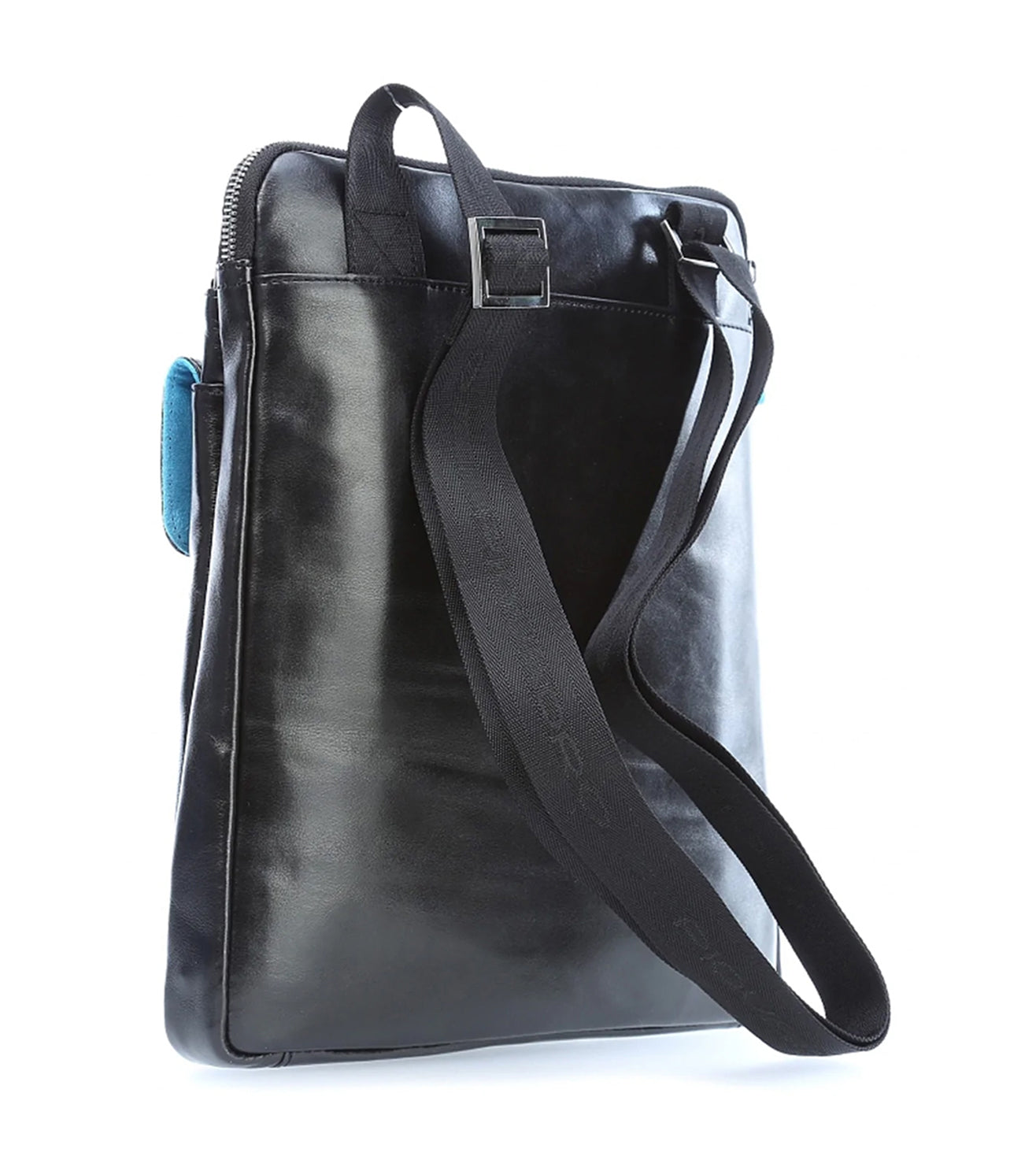 Piquadro Blue Square Unisex Black Crossbody Bag