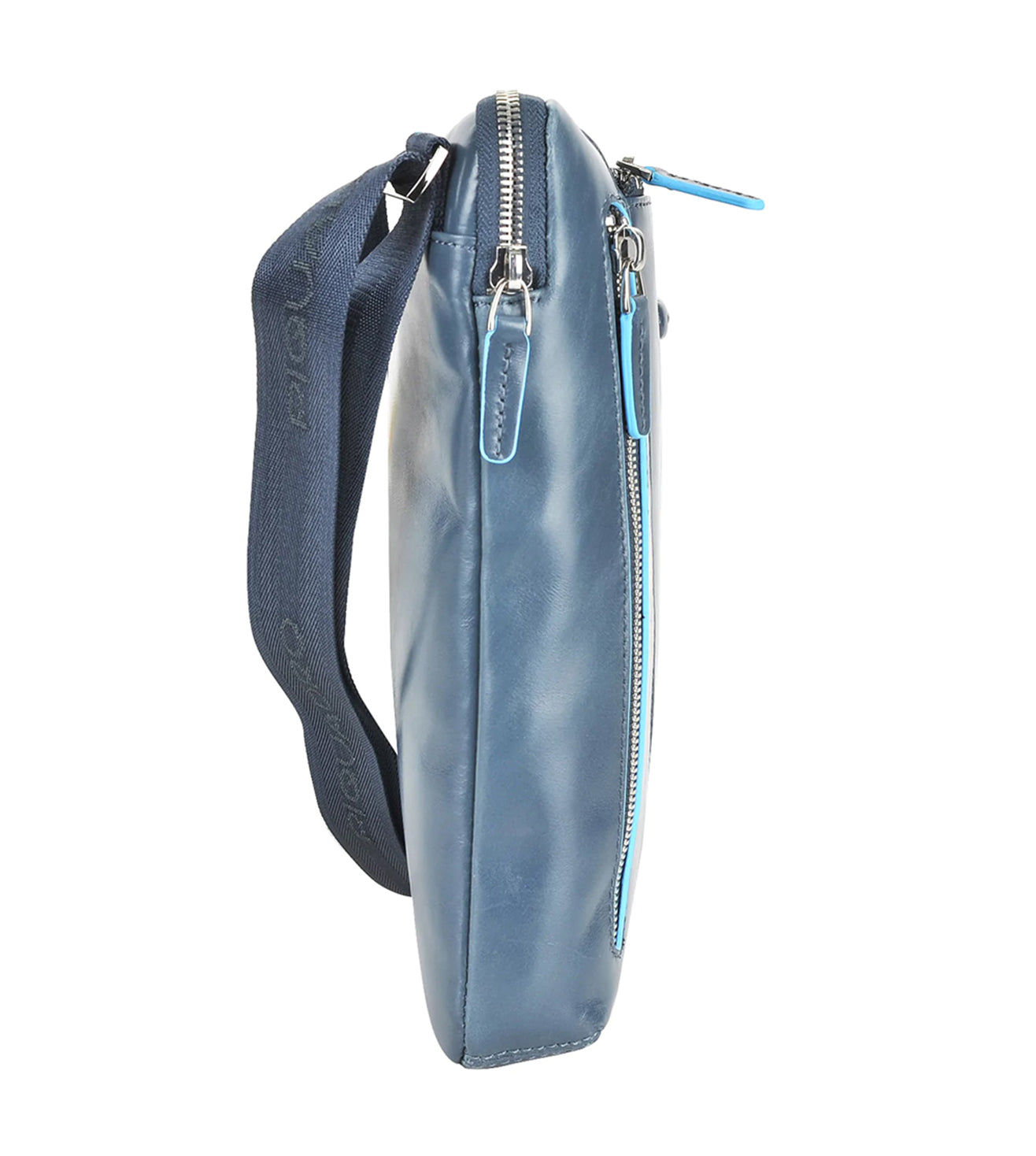 Piquadro Blue Square Unisex R.A.F. Blue Crossbody Bag