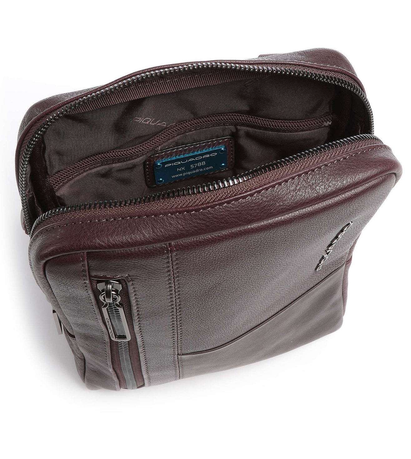 Piquadro Ronnie Unisex Brown Crossbody Bag