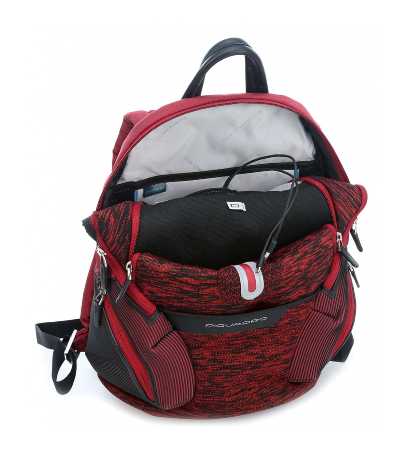 Piquadro Coleos Unisex Red Backpack