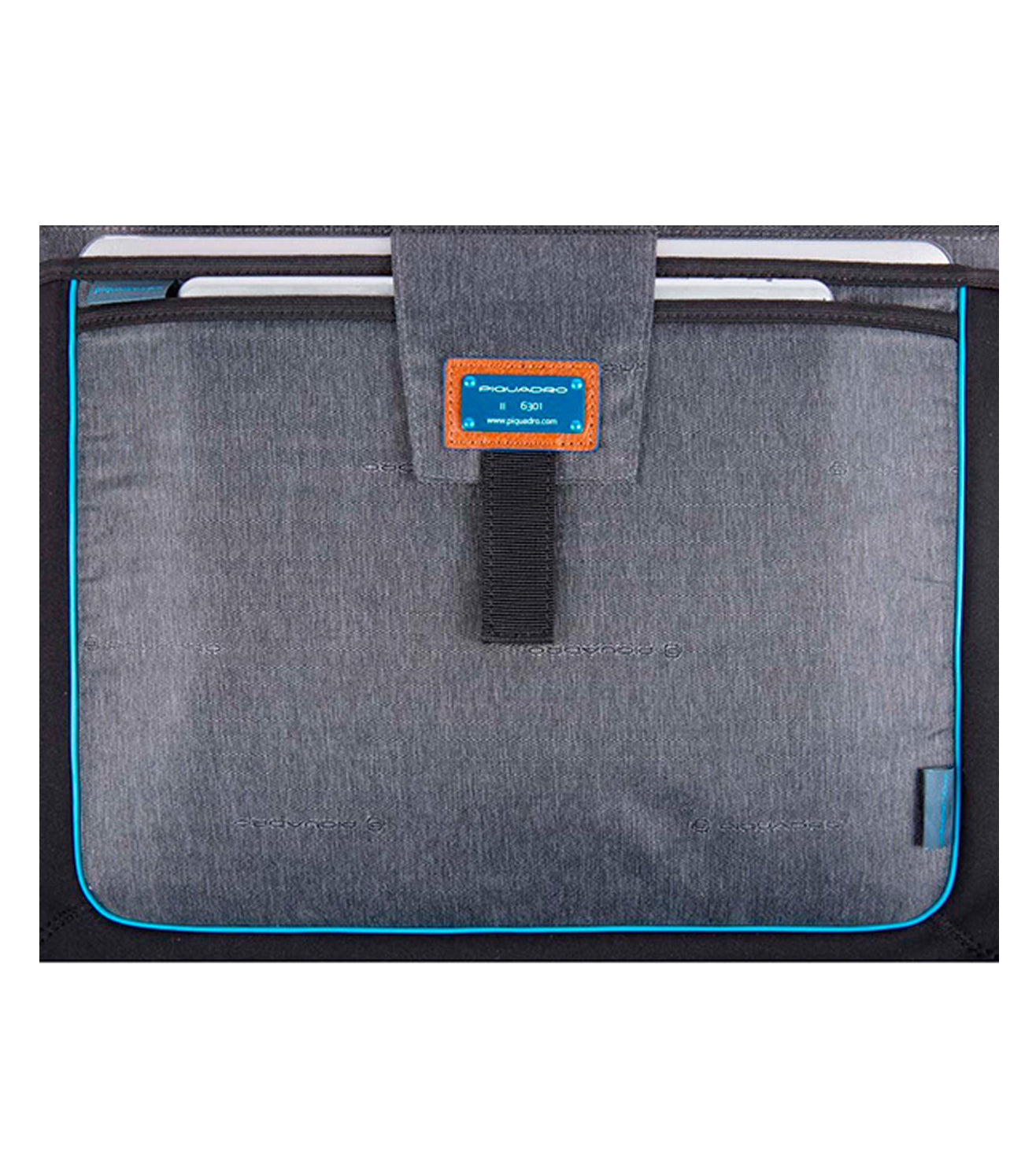 Piquadro Blue Square Unisex Tobacco Laptop Briefcase