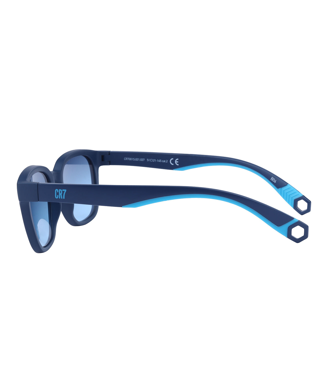 CR7 Men's Blue Wayfarer Sunglasses