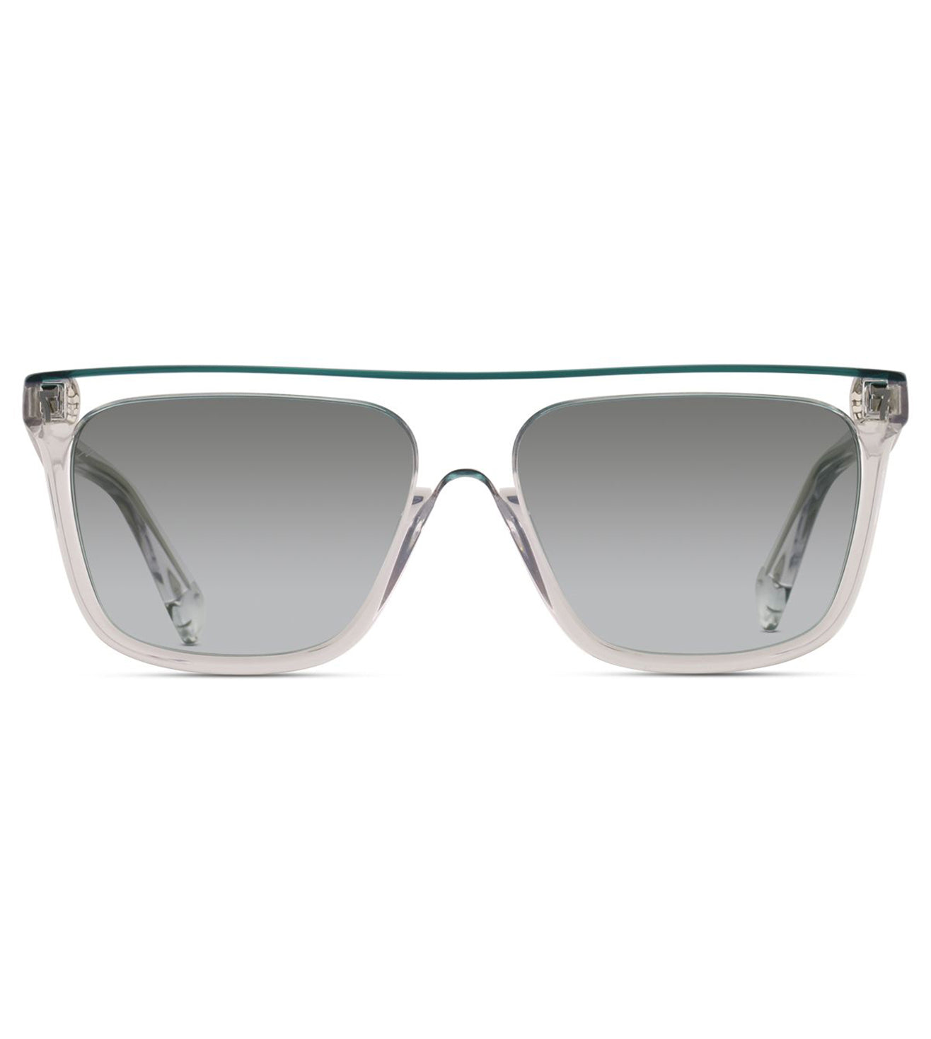 CR7 Unisex Green Square Sunglasses