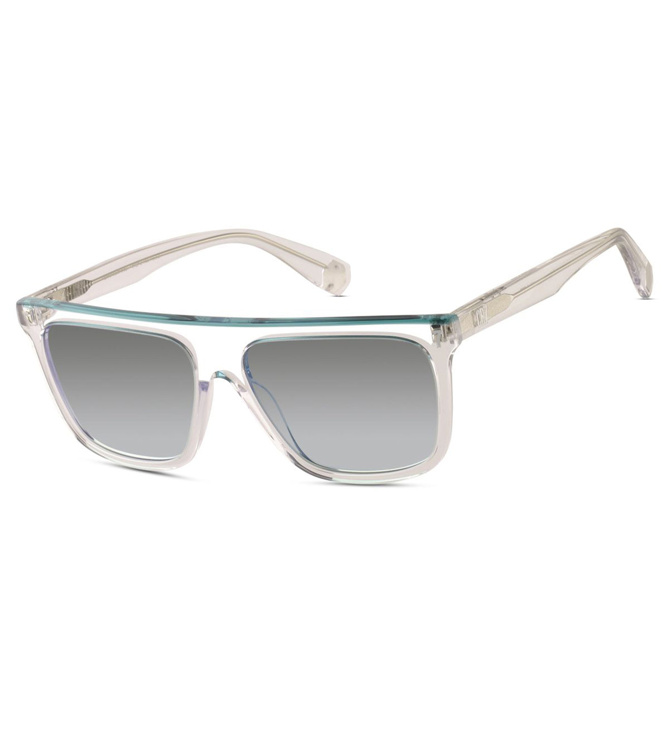 CR7 Unisex Green Square Sunglasses