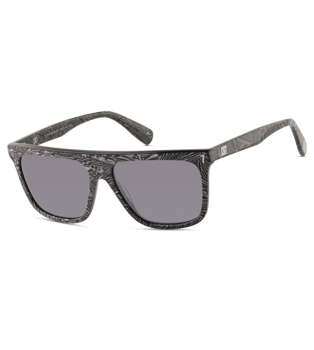 CR7 Unisex Silver Square Sunglasses