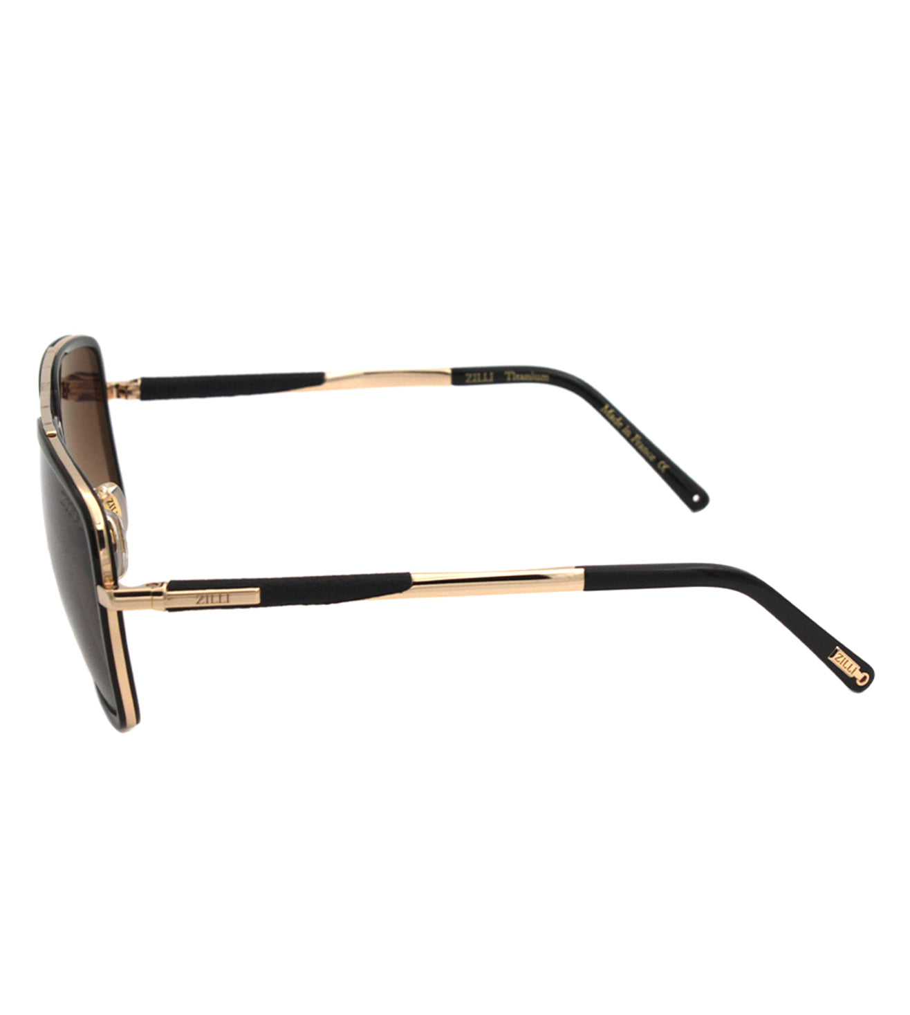 Zilli Men's Brown Square Sunglasses