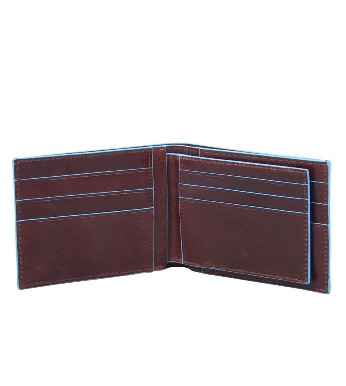 Piquadro Blue Square Men's Brown Wallet