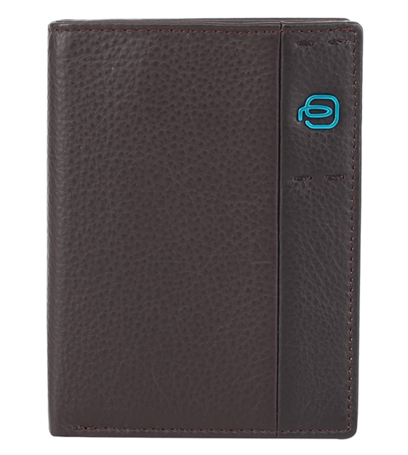 Piquadro Men's Contemporary Leather Wallet With Expansion - Zip Closure, Single Compartment