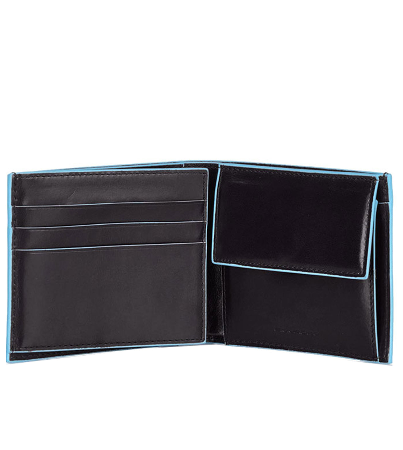 Piquadro Blue Square Men's Black Wallet