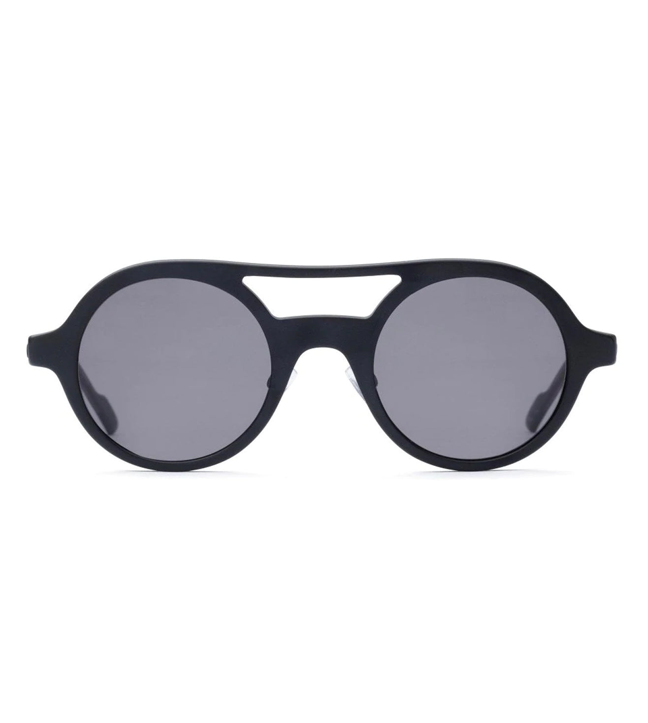 Grey Unisex Round Sunglasses
