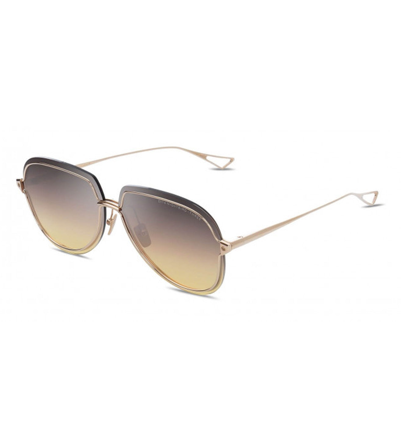 Dita Nightbird-Three Women's Grey/Amber Gradient Aviator Sunglasses