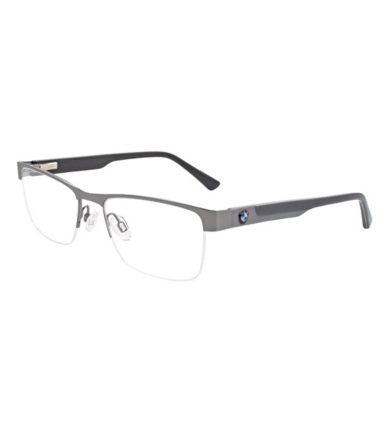 BMW Men's Grey Rectangular Optical Frames