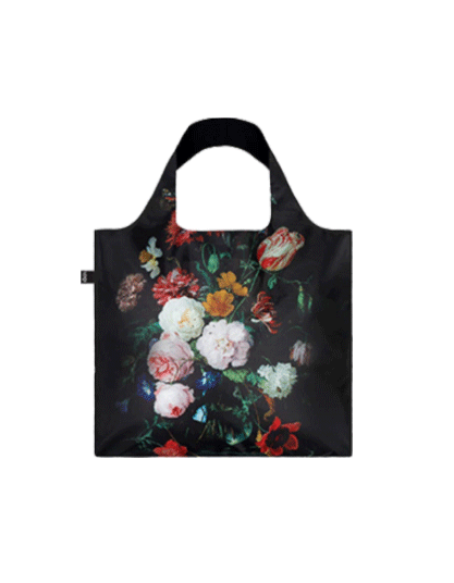 Jan Davidsz De Heem Still Life with Flowers Reusable Water Resistant Shopping Bag