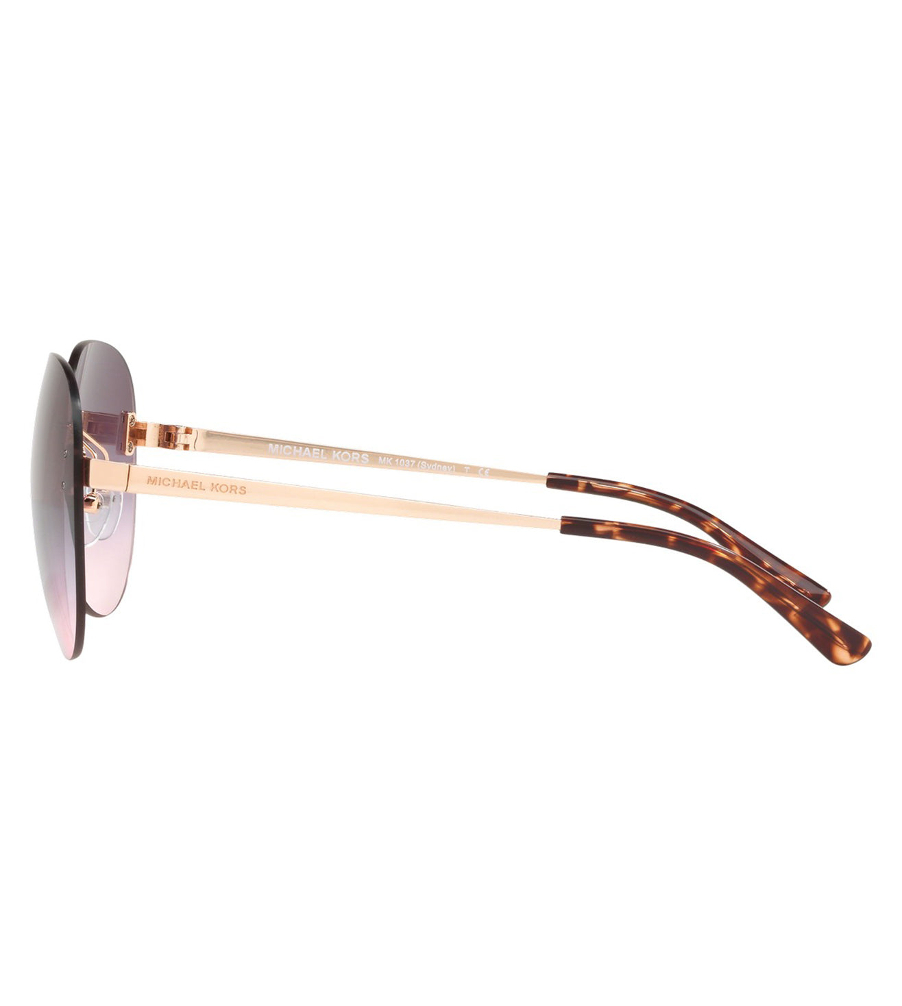 Michael Kors Women's Rose Gold Aviator Sunglasses