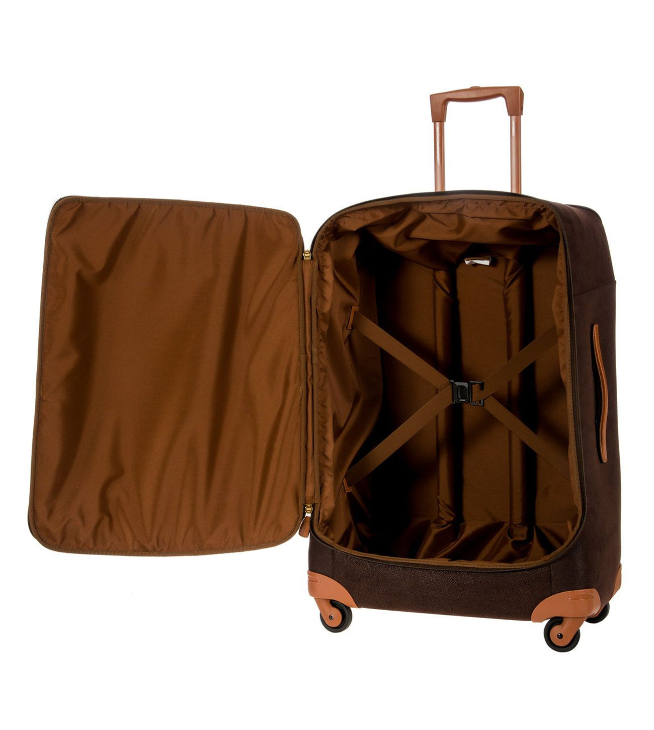 Bric's Life Unisex Brown Check-in Trolley