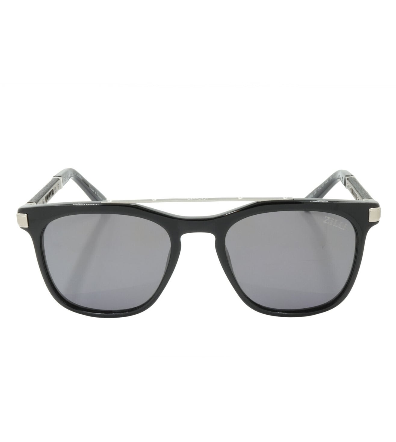 Zilli Black Rectangular Sunglasses