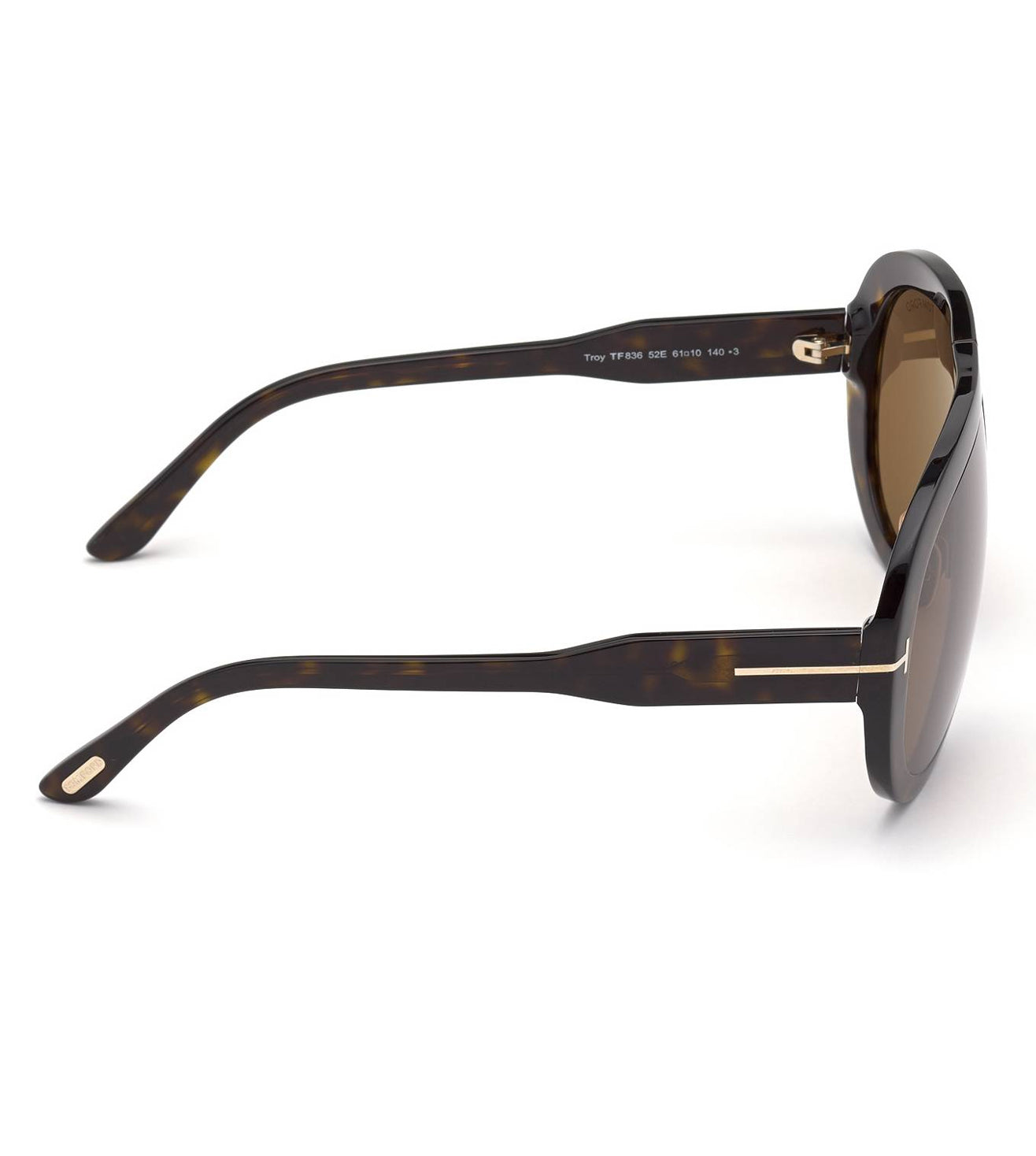 Tom Ford Unisex Brown Aviator Sunglasses