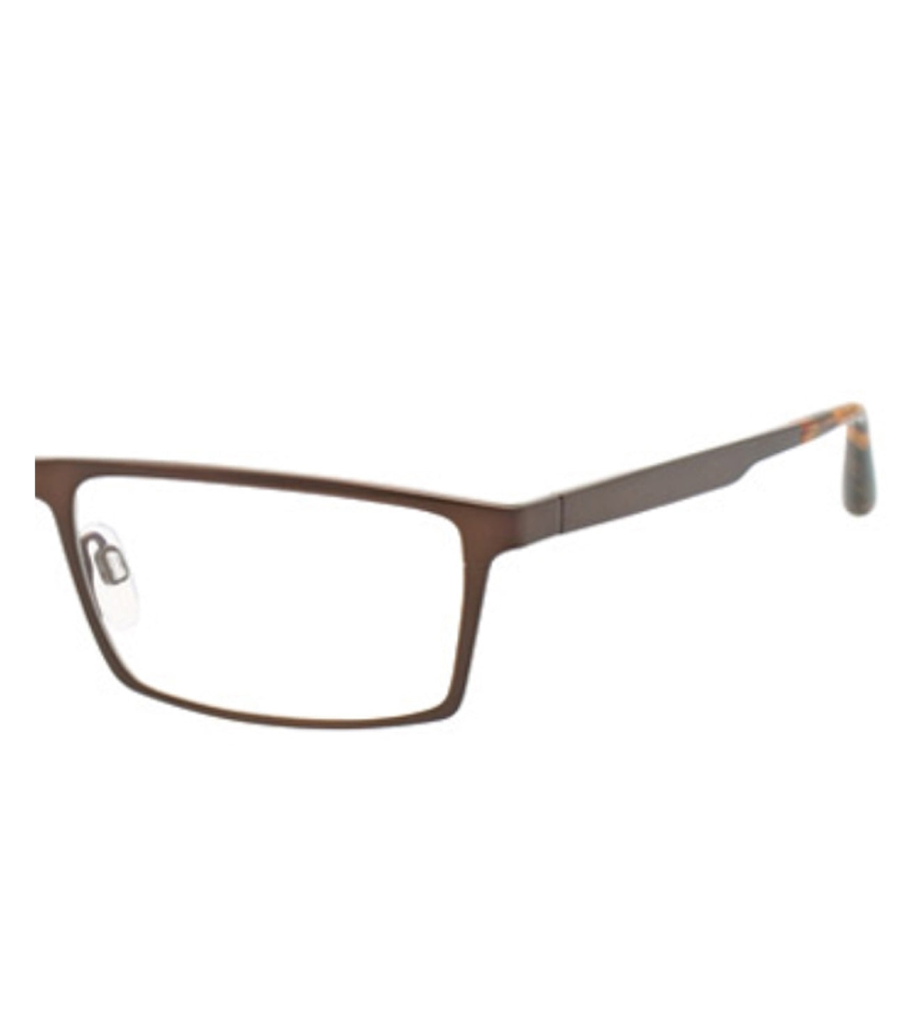Brown Rectangular Eyeglasses