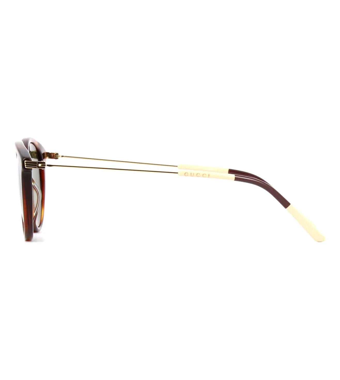 Havana Gold Metal Sunglasses