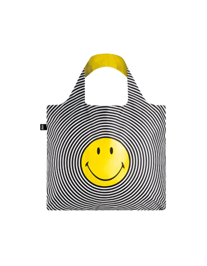 Smiley Spiral Bag Reusable Water Resistant Shopping Bag