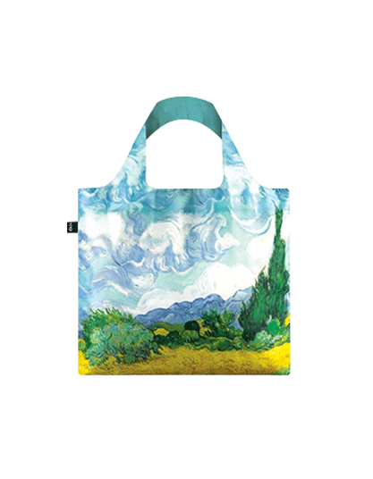 Vincent Van Gogh A Wheat Field with Cypresses Reusable Water Resistant Shopping Bag